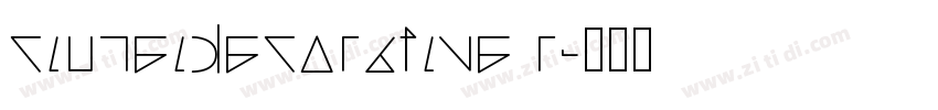 cinzeidecorative r字体转换